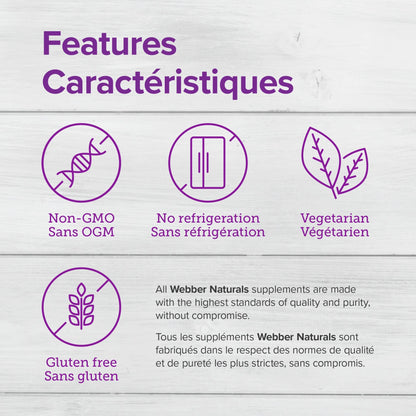 Webber Naturals Complete Probiotic – Multi-Strain, 5 Billion Active Cells, 60 Capsules