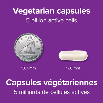 Webber Naturals Complete Probiotic – Multi-Strain, 5 Billion Active Cells, 60 Capsules