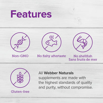 Webber Naturals Fish Oil 2850 mg – High Potency Omega-3 (1800 mg EPA/DHA) Enteric Softgels