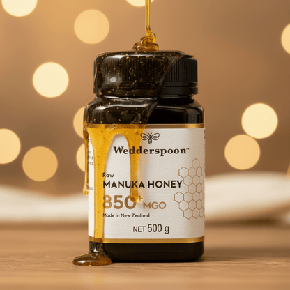 Wedderspoon Raw Manuka Honey 850 MGO – 500g Natural Health World UK