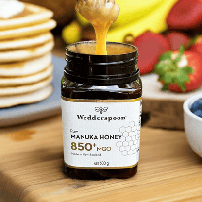 Wedderspoon Raw Manuka Honey 850 MGO – 500g Natural Health World UK