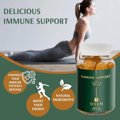 WEEM Immune Support Gummies – Vitamin C, Zinc, Echinacea | Gluten-Free