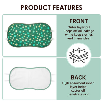 Wegreeco Castor Oil Pack Wrap – Reusable, Adjustable, Machine Washable