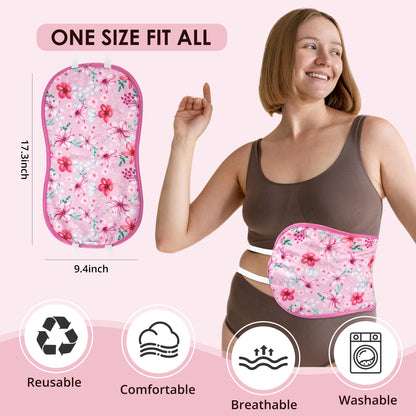 wegreeco Castor Oil Pack Wrap – Reusable, Adjustable, Machine Washable (Oil Not Included)