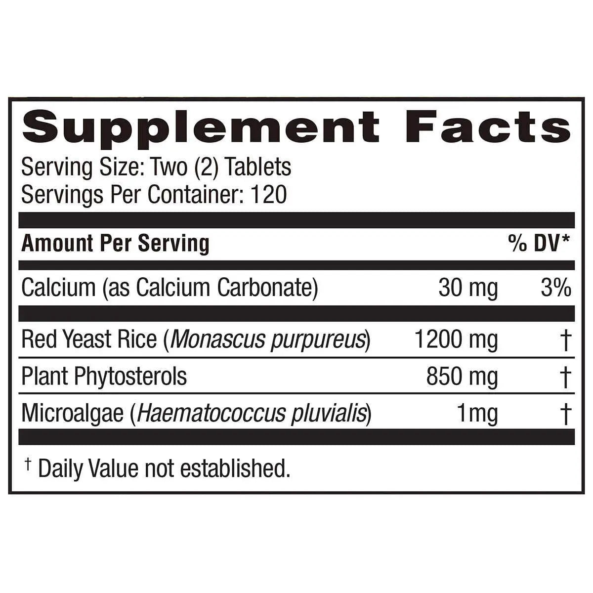 Weider Red Yeast Rice Plus 2-Pack with Phytosterols – 1200 mg per Serving BritishVita | Premium UK Vitamins & Wellness Supplements