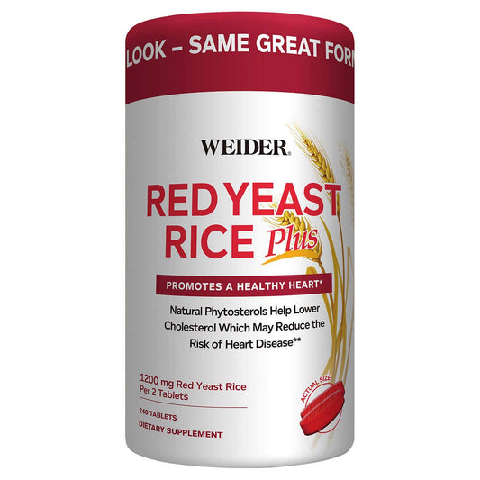 Weider Red Yeast Rice Plus 2-Pack with Phytosterols – 1200 mg per Serving BritishVita | Premium UK Vitamins & Wellness Supplements