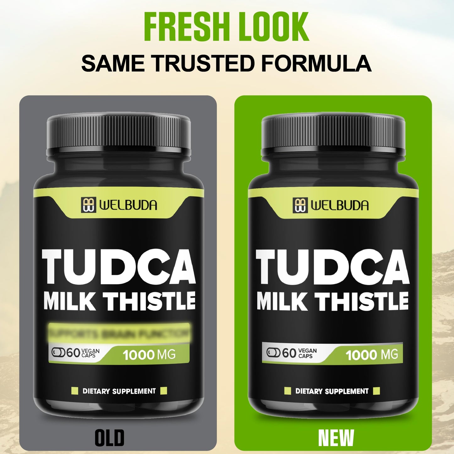 WELBUDA Tudca 1000mg + Milk Thistle - 60 Vegan Capsules