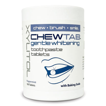 Weldental Chewtab Gentle Whitening Toothpaste Tablets 180 Count Refill – Peppermint