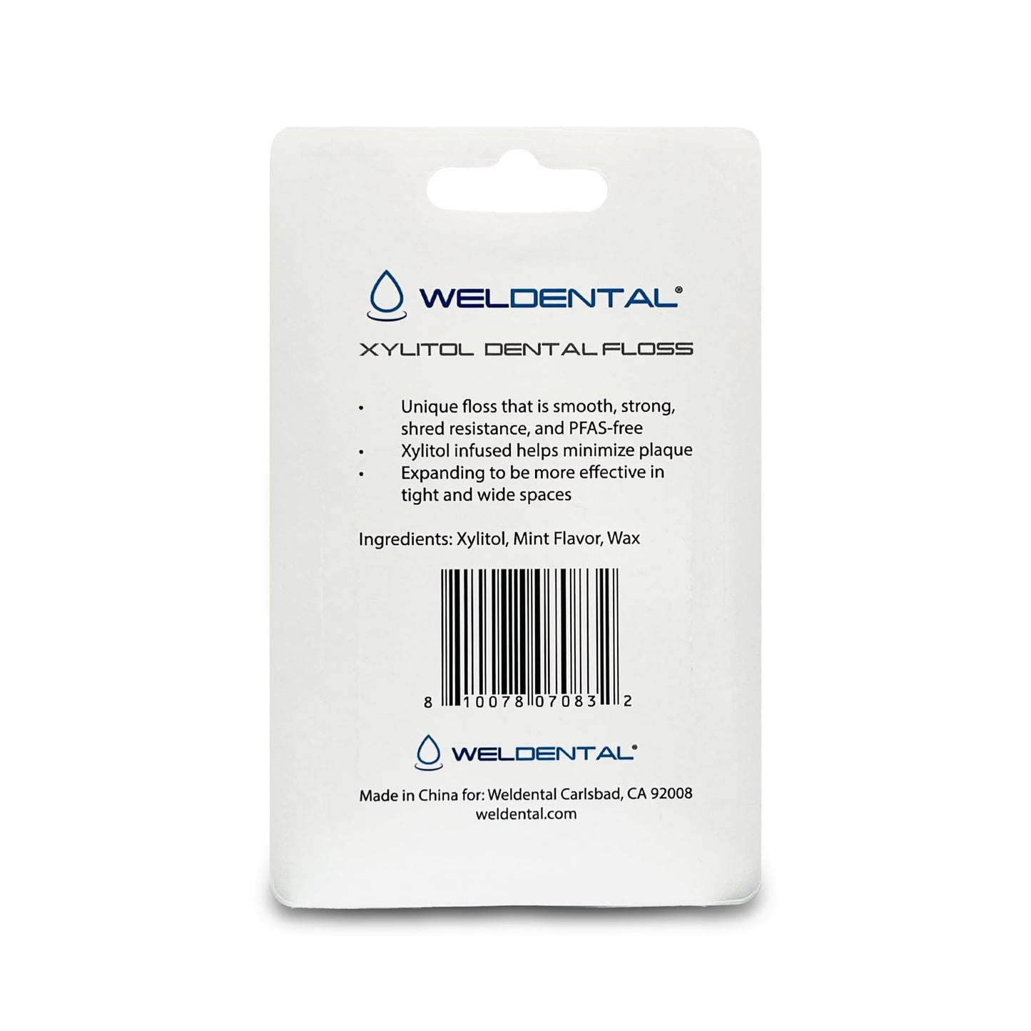 Weldental Xylitol Dental Floss 50m – 164ft per Pack (4-Pack) | PFAS-Free