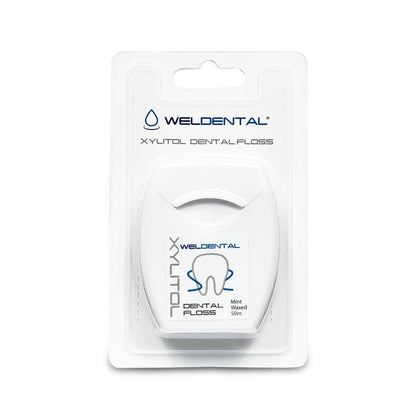 Weldental Xylitol Dental Floss 50m – 164ft per Pack (4-Pack) | PFAS-Free