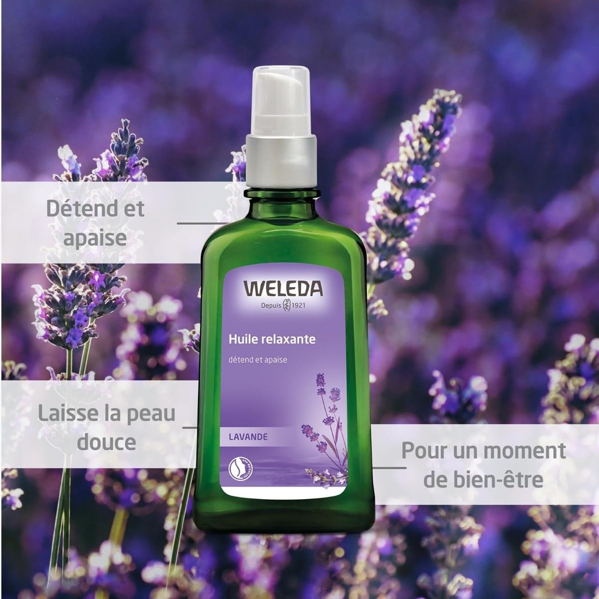 Weleda Relaxing Lavender Body & Beauty Oil – 3.4 Fluid Ounce (Clear)