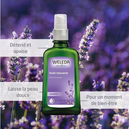 Weleda Relaxing Lavender Body & Beauty Oil – 3.4 Fluid Ounce (Clear)