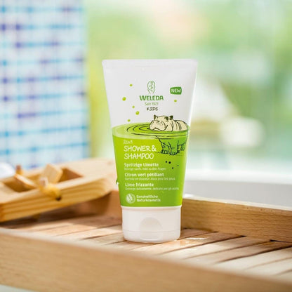 Weleda Kids 2-in-1 Lively Lime Shampoo & Bodywash 150ml - Gentle Cleanse for Hair & Skin