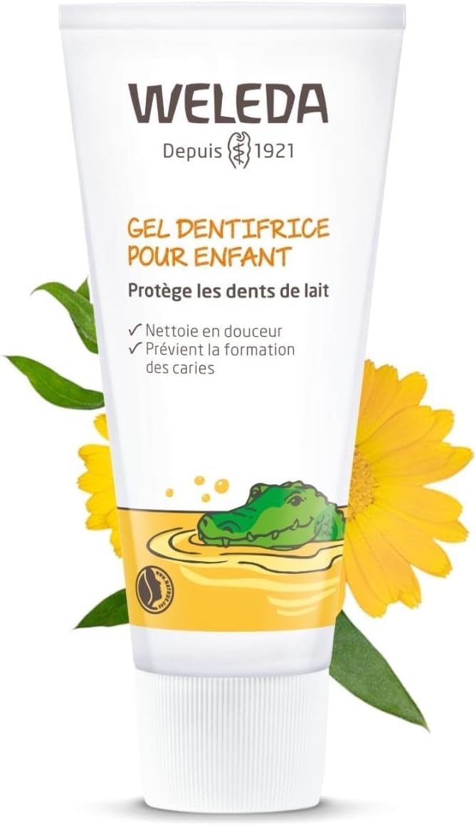 Weleda Toothpaste Gel Child, 1.7 oz – Fluoride Free, Safe to Swallow