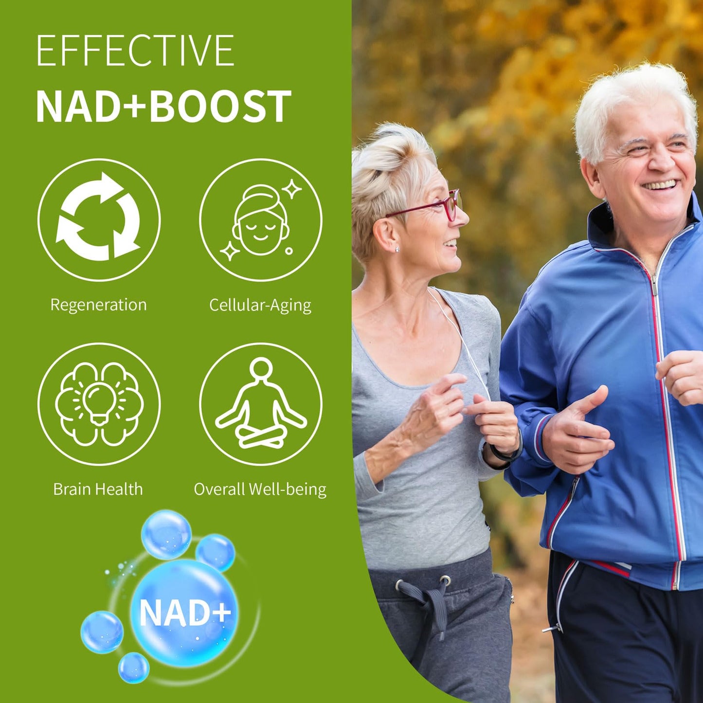 Welitalisync Premium NAD+ Supplement - 900mg NR + Resveratrol, Quercetin | Liposomal, Vegan & Non-GMO