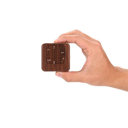 Weljoy Wood Grain Portable Diffuser for Essential Oils – Travel Car Diffuser, Mini Size, Quiet, Waterless, USB or Rechargeable Battery (Dark Brown)