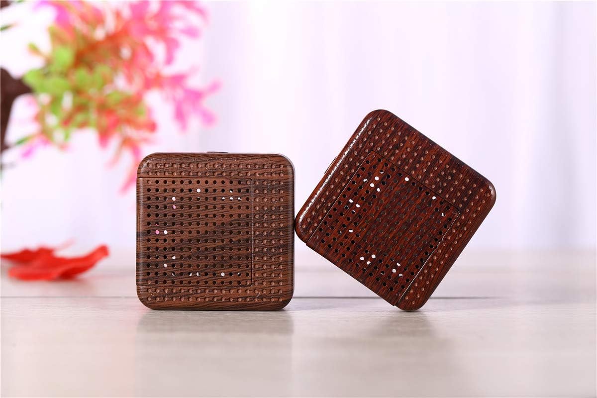 Weljoy Wood Grain Portable Diffuser for Essential Oils – Travel Car Diffuser, Mini Size, Quiet, Waterless, USB or Rechargeable Battery (Dark Brown)