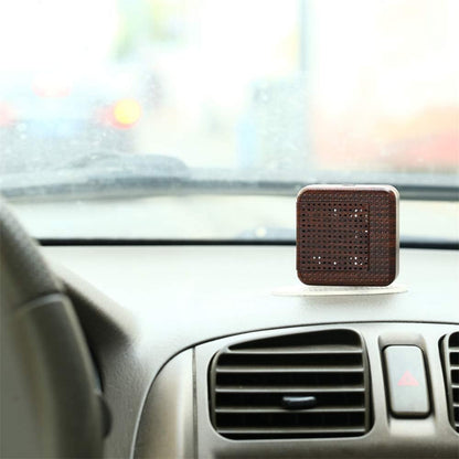 Weljoy Wood Grain Portable Diffuser for Essential Oils – Travel Car Diffuser, Mini Size, Quiet, Waterless, USB or Rechargeable Battery (Dark Brown)