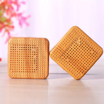 Weljoy Wood Grain Portable Essential Oil Diffuser – Waterless, Quiet & USB Rechargeable (Wood Grain)
