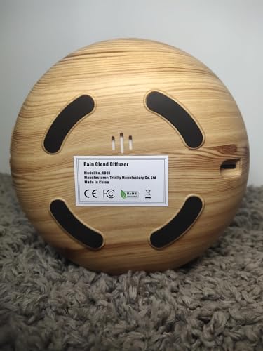 Weljoy Zen Raining Cloud Night Light Diffuser – Aromatherapy Humidifier (White)