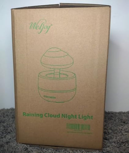 Weljoy Zen Raining Cloud Night Light Diffuser – Aromatherapy Humidifier (White)