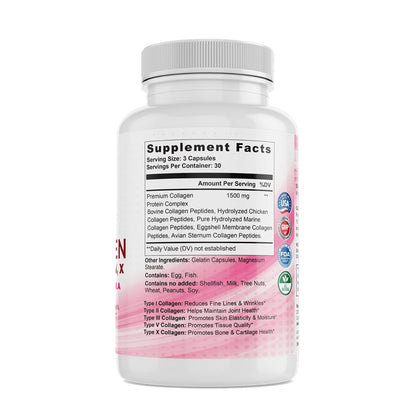 Multi Premium Collagen for Women with Vitamin C - 90 Capsules