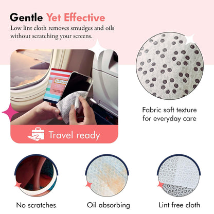 Well-Kept Tech & Lens Wipes - Eyeglass, Screen & Phone Cleaning (12 Pack, 180 Count)