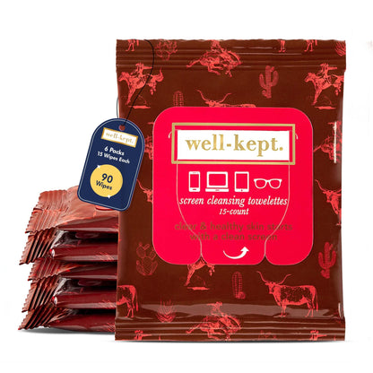 Well-Kept Tech & Lens Wipes – Eyeglass, Screen & Phone Cleaning (90 Count)