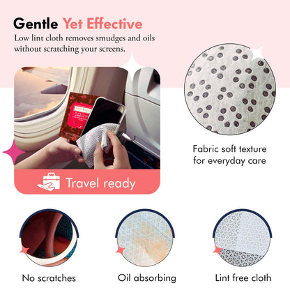 Well-Kept Tech & Lens Wipes – Eyeglass, Screen & Phone Cleaning (90 Count)
