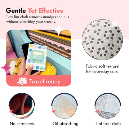 Well-Kept Tech & Lens Wipes - 12 Pack for Eyeglasses, Screens & Devices