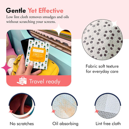 Well-Kept Tech & Lens Wipes – Eyeglass, Screen & Phone Cleaning (6 Pack)