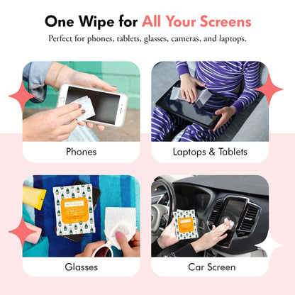 Well-Kept Tech & Lens Wipes – Eyeglass, Screen & Phone Cleaning (6 Pack)