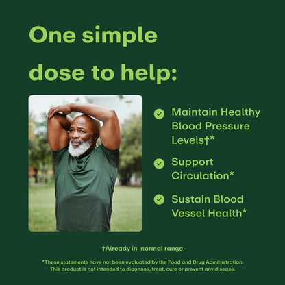WellWithAll Blood Pressure Support Supplement | Supports Healthy Blood Pressure & Circulation | 60 Tablets