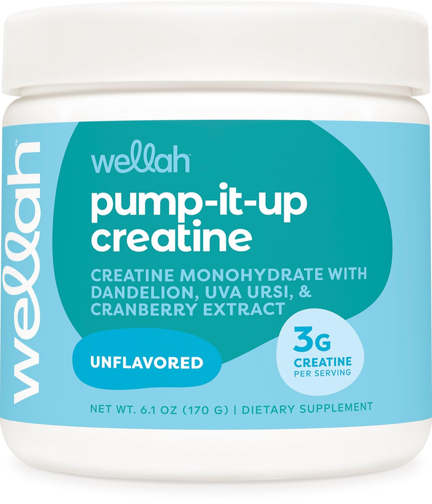 Wellah Creatine for Women – 50 Servings Unflavored | Creatine Monohydrate