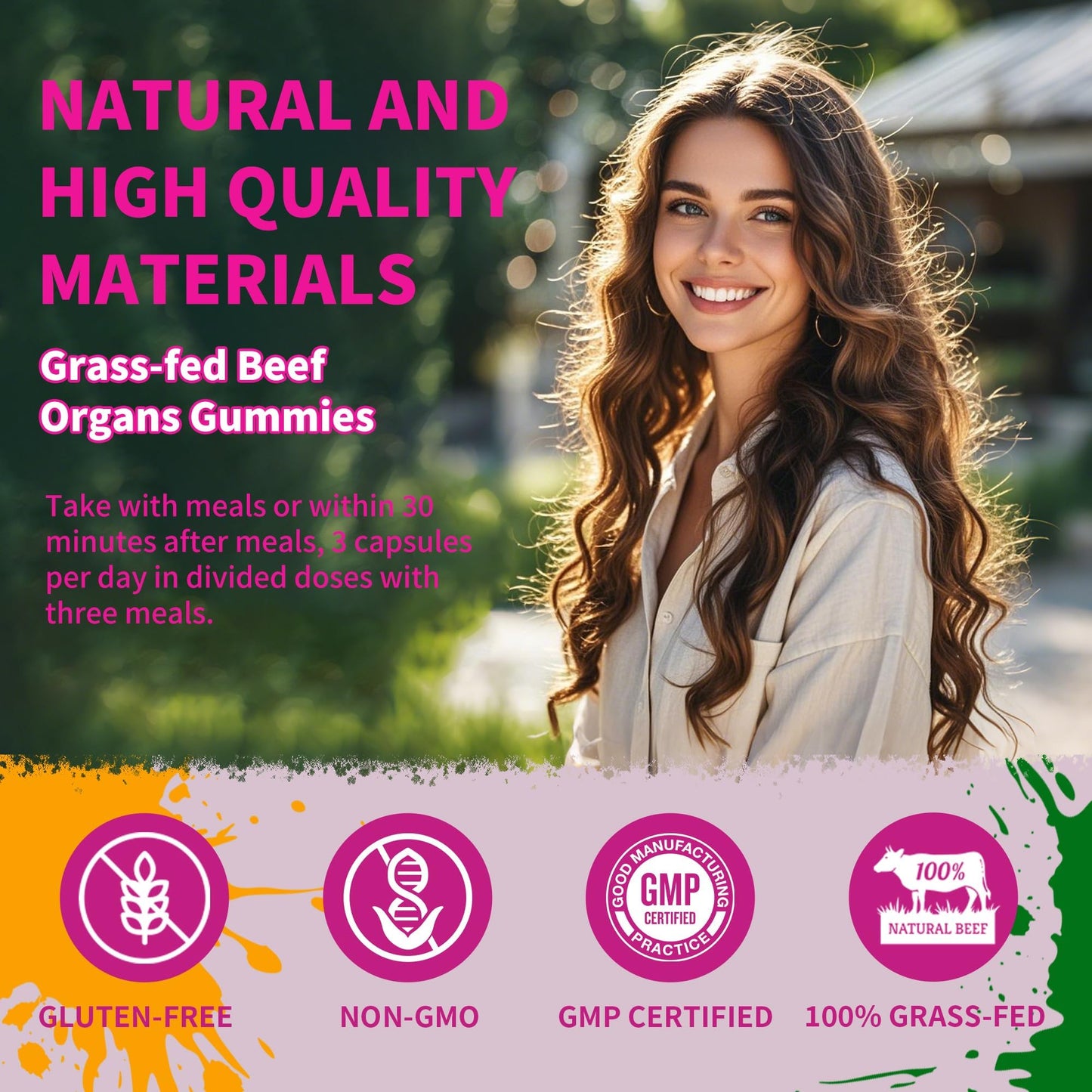 Well&Whole Grass-Fed Beef Organ Gummies for Women – Hormone Balance & Vitality (90 Gummies)