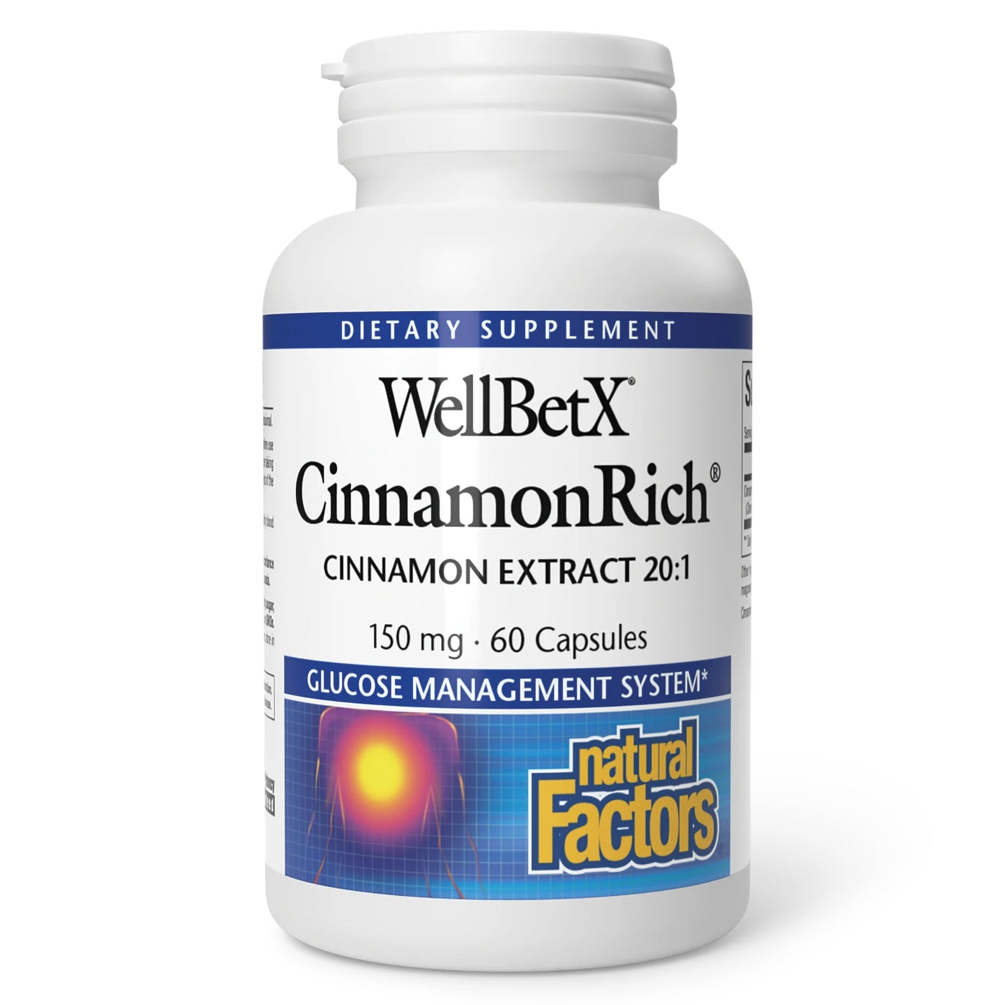 Natural Factors WellBetX CinnamonRich Extract 150 mg, 60 Capsules