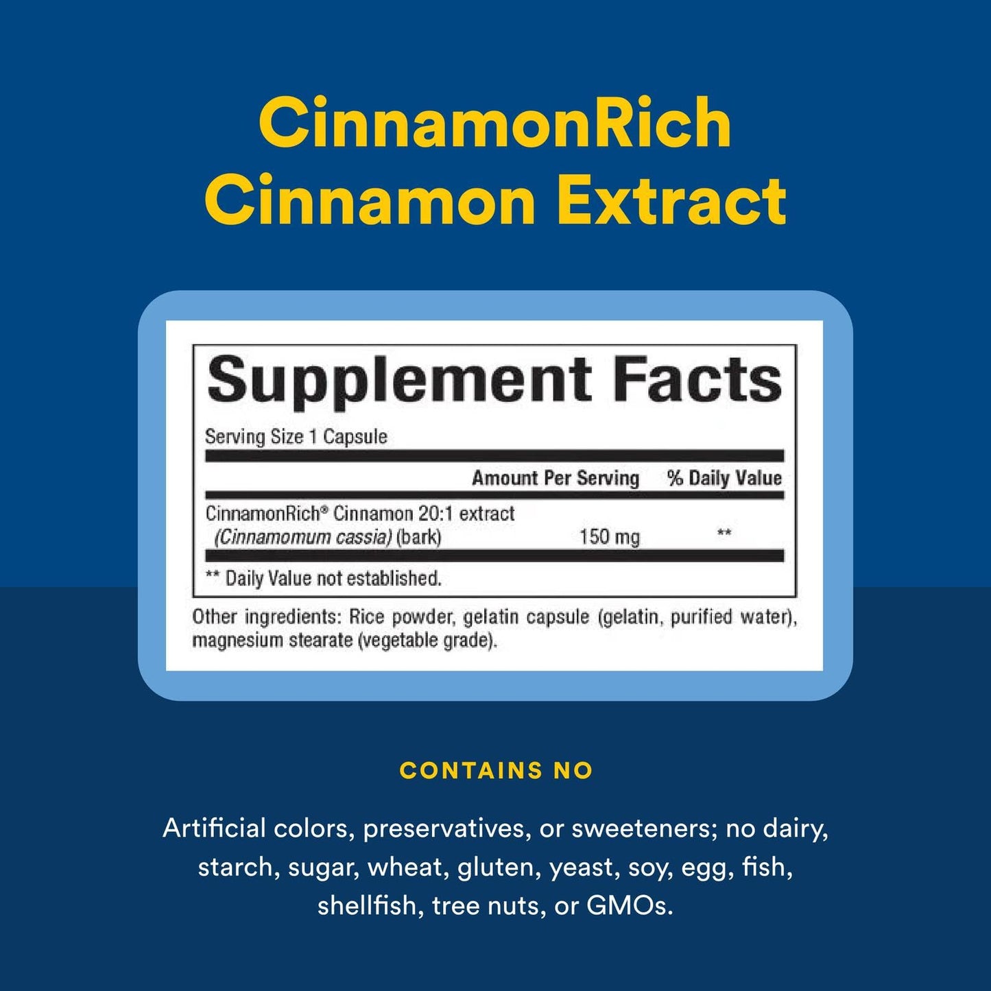 Natural Factors WellBetX CinnamonRich Extract 150 mg, 60 Capsules