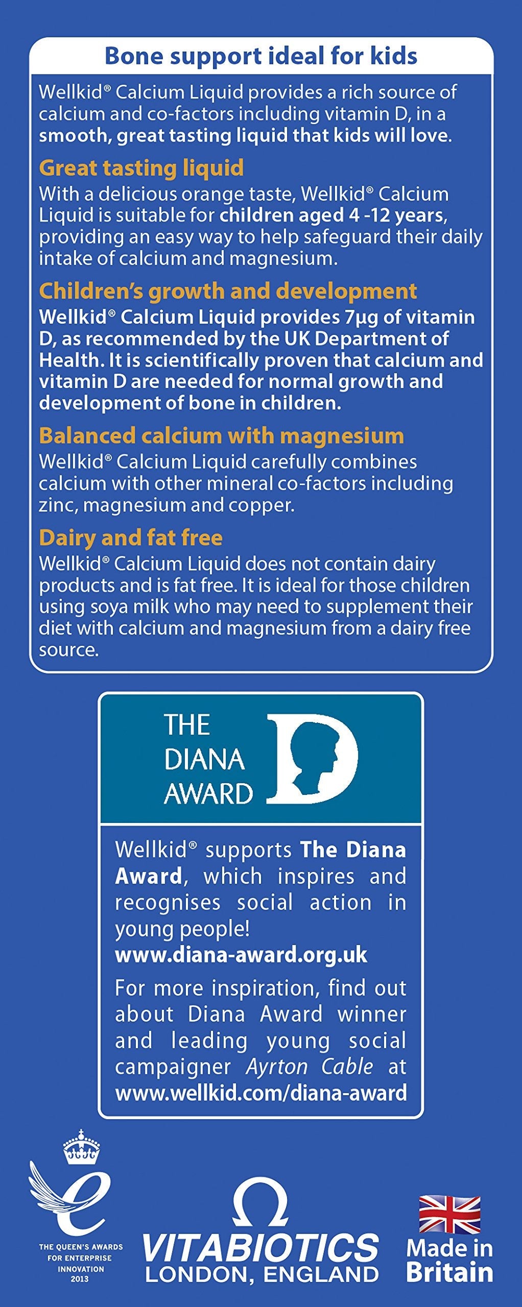 Wellkid Calcium Liquid 150ml | Vitabiotics