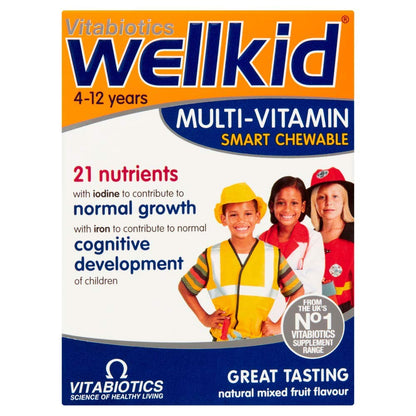 Wellkid Chewable Tablets – Vitabiotics Wellkid Multi-Vitamin (30 Tablets)