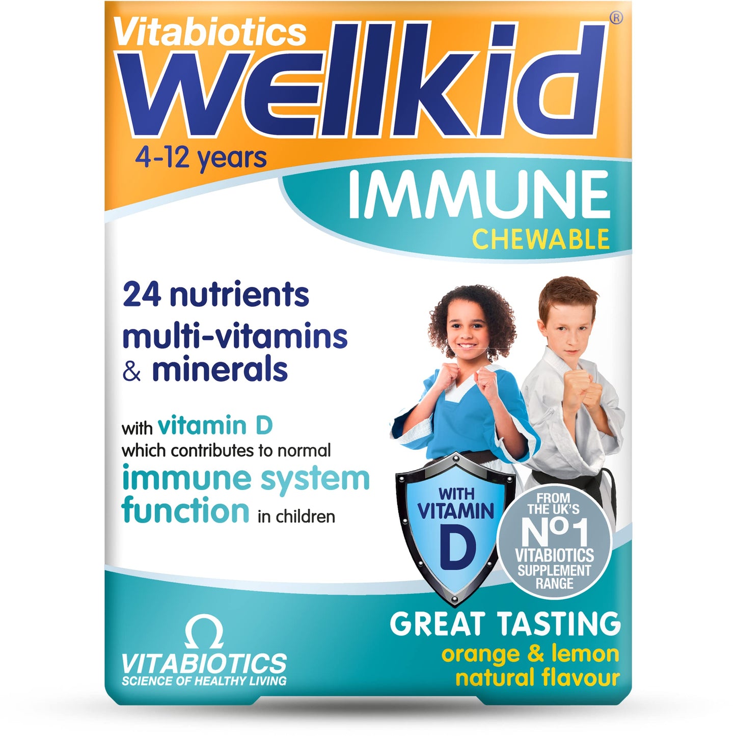 Vitabiotics Wellkid Immune Chewable 30 Tablets – Immune Support for Kids