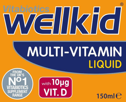 Wellkid Multi-Vitamin Liquid 150ml – Vitabiotics | Kids Vitamin