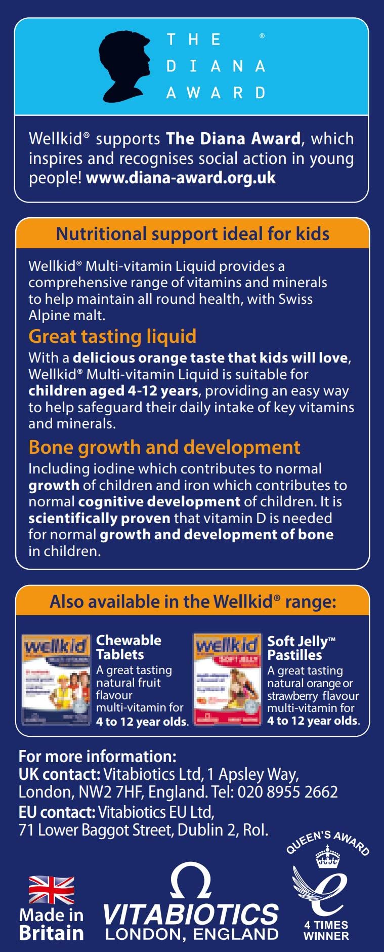 Wellkid Multi-Vitamin Liquid 150ml – Vitabiotics | Kids Vitamin
