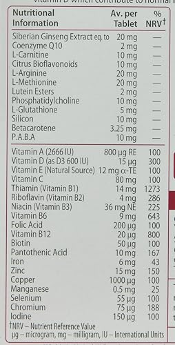 Wellman 50+ Advanced Vitamin & Mineral Supplement | Vitabiotics | 30 Tablets