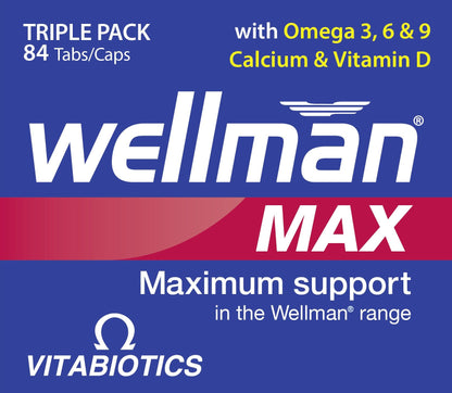Wellman Max Capsules Pack of 84 – 3-in-1 Triple Pack