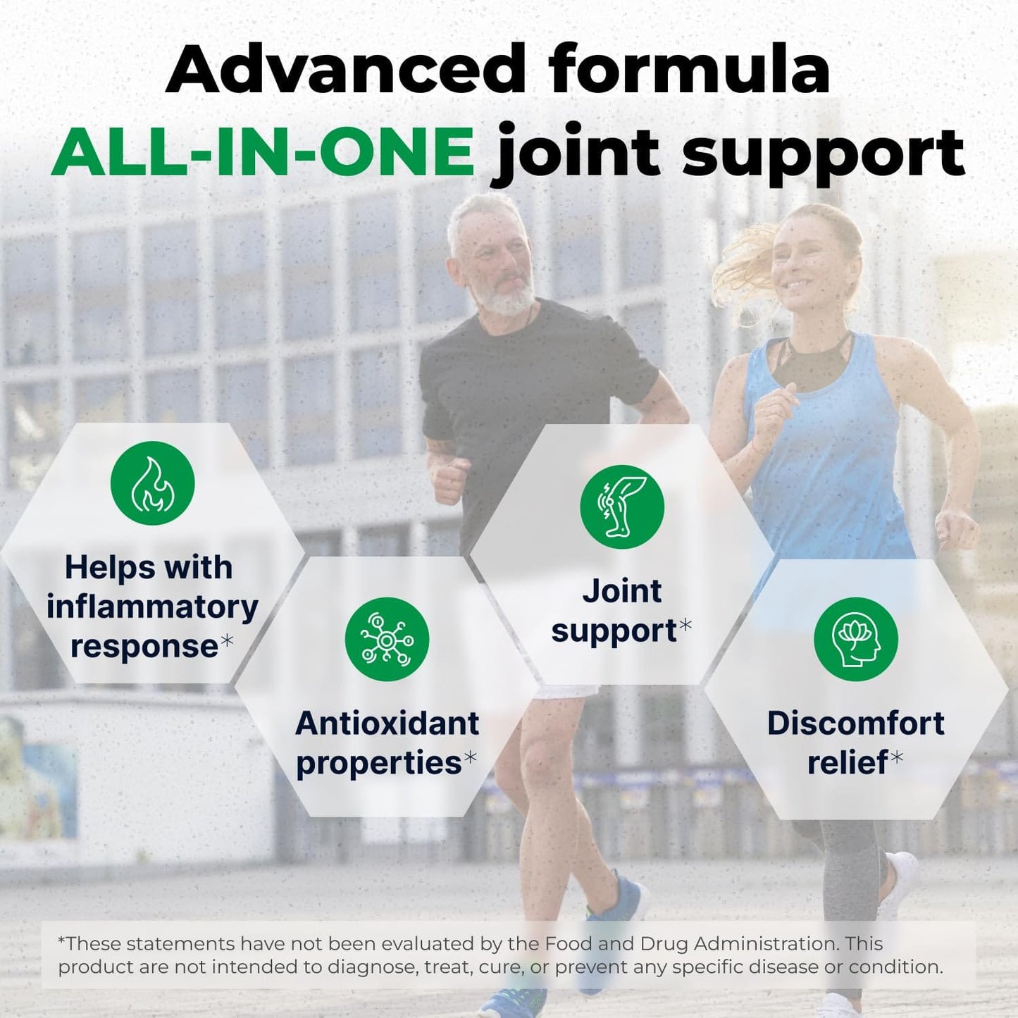 Wellnee Joint Support Supplement | Glucosamine Chondroitin MSM, Boswellia & Turmeric | 90 Capsules, 30 Servings