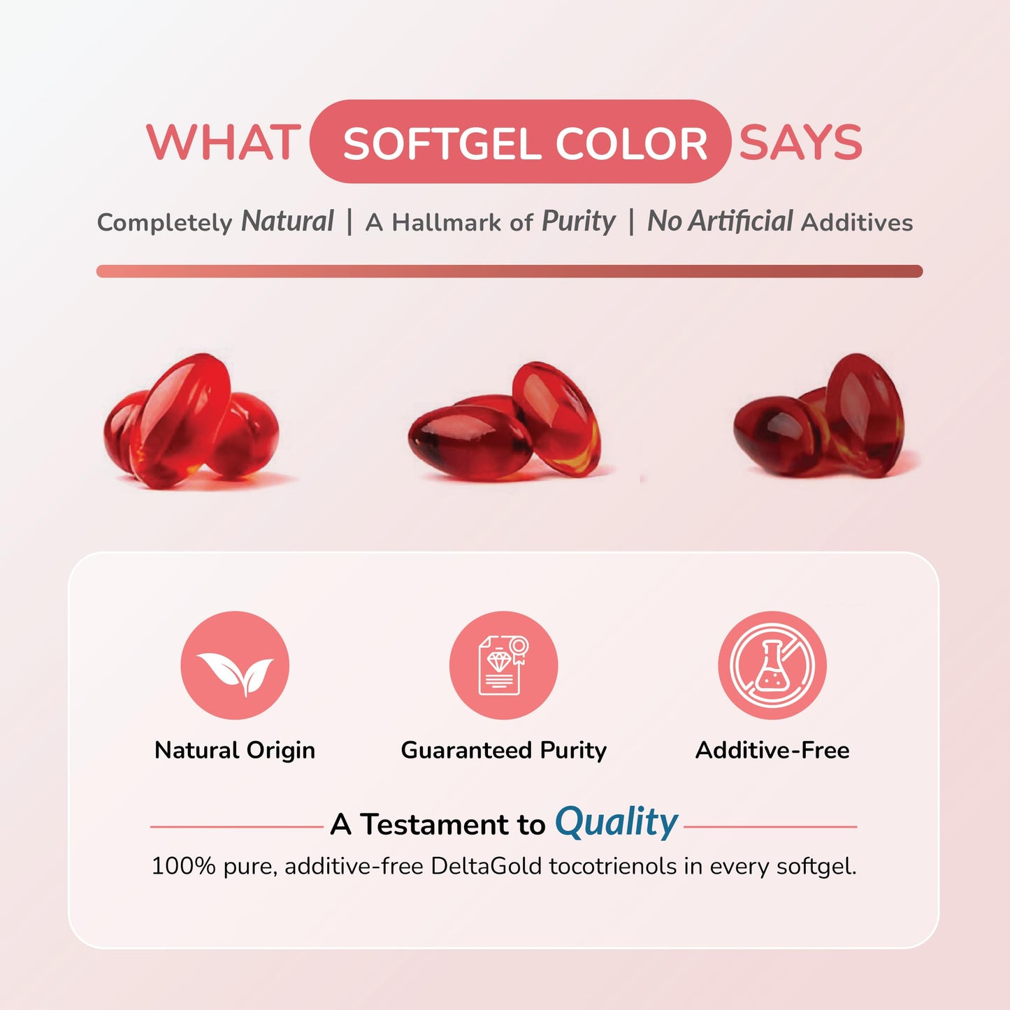 Wellness Extract Annatto Tocotrienols Vitamin E - Tocopherol-Free, Non-GMO, Gluten Free (125mg, 60 Softgels)