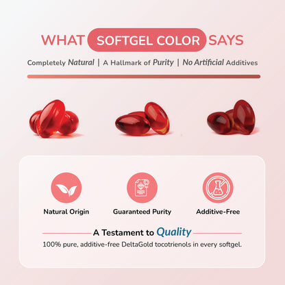 Wellness Extract Annatto Tocotrienols Vitamin E - Tocopherol-Free, Non-GMO, Gluten Free (125mg, 60 Softgels)