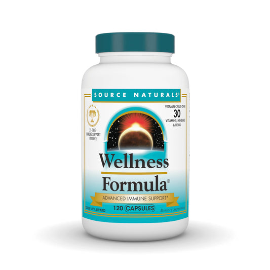 Source Naturals Wellness Formula - Advanced Immune Support, 120 Capsules BritishVita | Premium UK Vitamins & Wellness Supplements