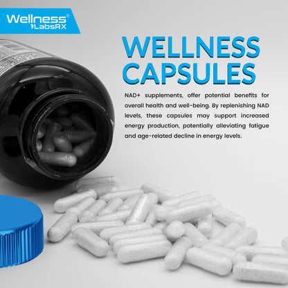 WELLNESS LABSRX NAD+ 1500mg - USA Made Liposomal NAD+ with Resveratrol