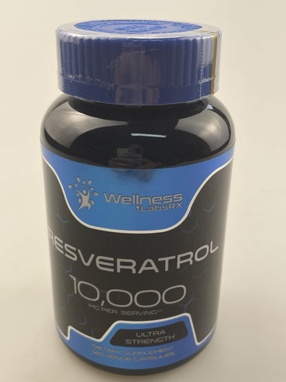 WELLNESS LABSRX Resveratrol 1000mg Capsules - 240 Count Pack of 2 - Japanese Knotweed